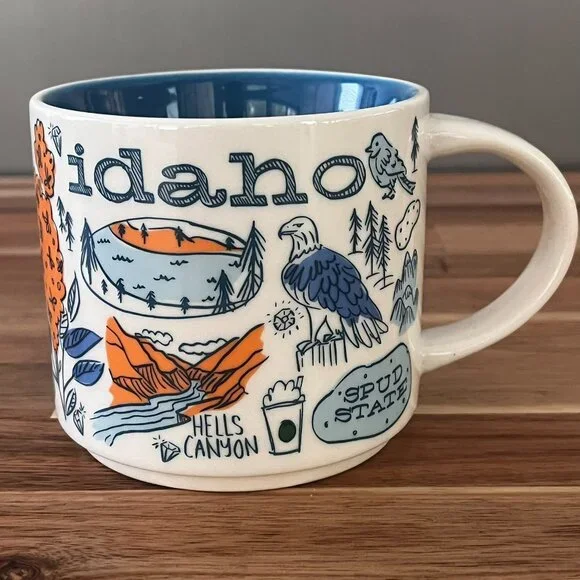 Starbucks IDAHO Across the Globe Been There Series Coffee Tea Mug Cup 14 oz - Picture 1 of 6